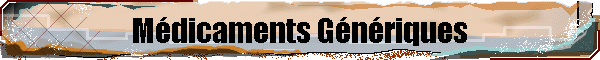 Mdicaments Gnriques